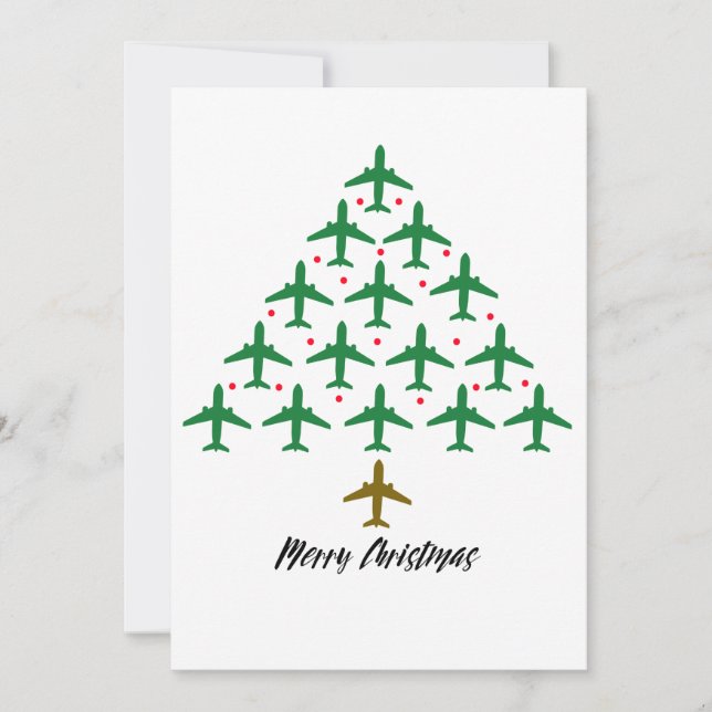 Up Up and Away for Christmas Holiday Card (Front)