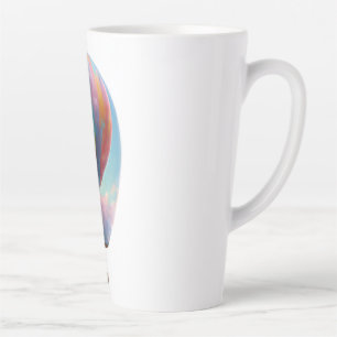 Up, Up, and Away - Hot Air Balloon Adventure Latte Mug