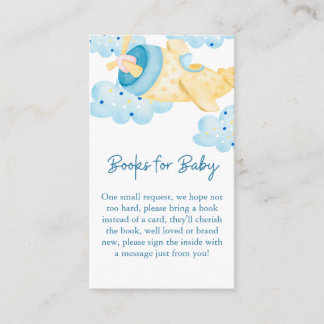 Up Up and Away Yellow Aeroplane Books for Baby Enclosure Card