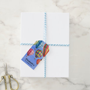 Up Up & Away 1st. Birthday Party Thank You Gift Tags