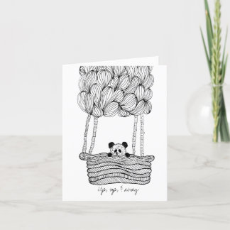 Up, Up, & Away Panda Card