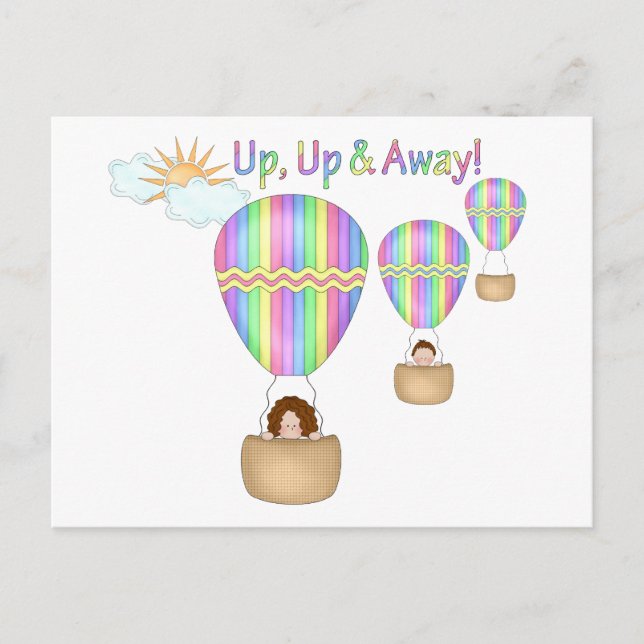 Up Up & Away! Postcard (Front)