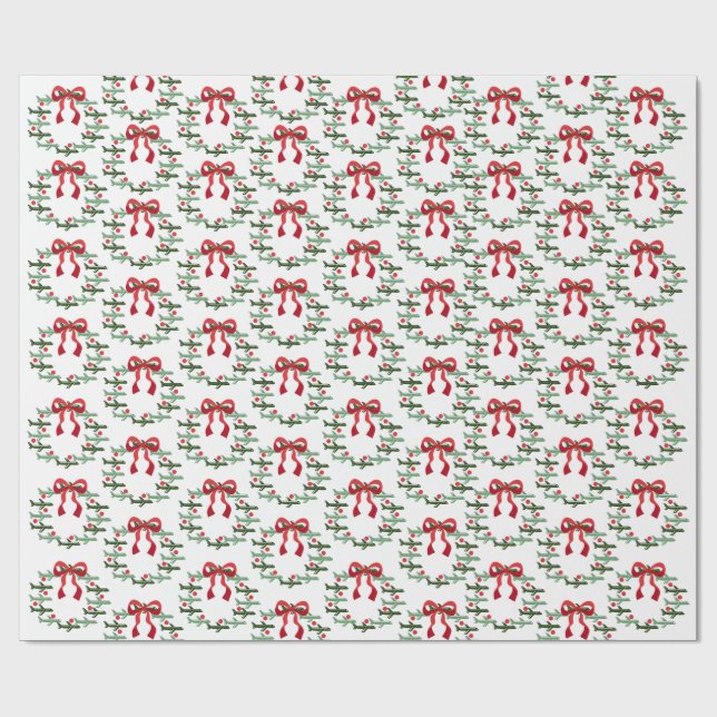 Up Up Up and Away Wreath Wrapping Paper  (Flat)