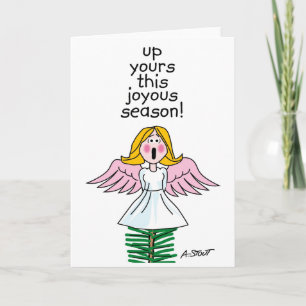 Up Yours This Joyous Season! - Holiday Card
