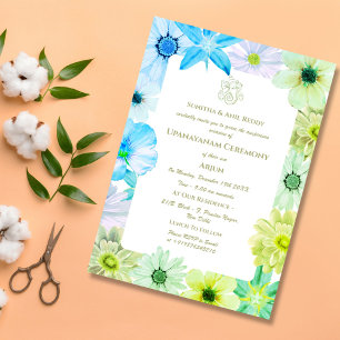 Upanayanam aka Hindu Holy Thread Janeu Ceremony Invitation