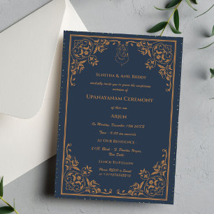 Upanayanam aka Hindu Holy Thread Janeu Ceremony Invitation