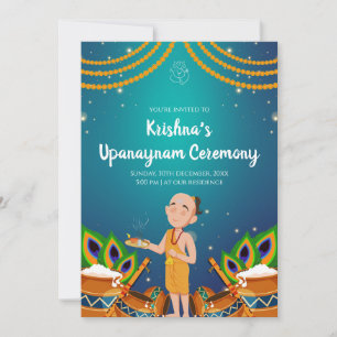 Upanayanam invitation Thread Ceremony invites