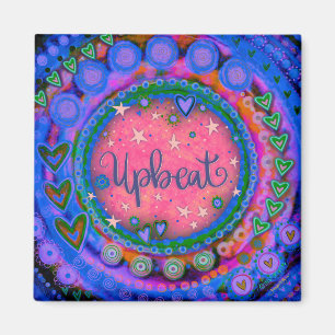 Upbeat Floral Pretty Colourful Inspirivity Magnet