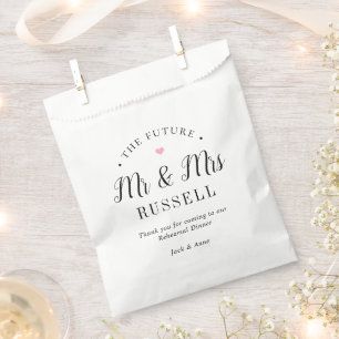 Upcoming Wedding Rehearsal Dinner Favour Bags