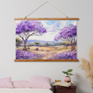 Upcountry Maui Jacaranda Hanging Tapestry