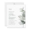 Update Budget All in One Eucalyptus Wedding Invite