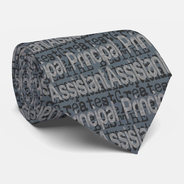 UPDATED Assistant Principal Extraordinaire Tie (Rolled)