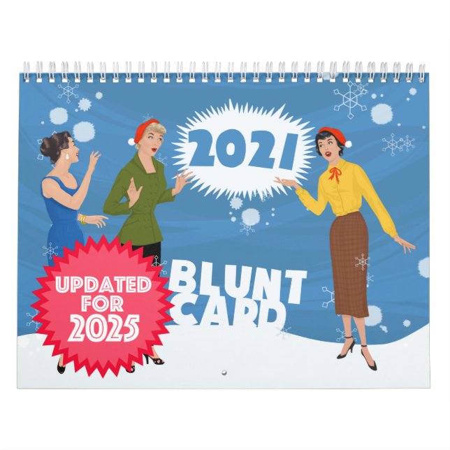 UPDATED for 2025! Bluntcard 2021 Calendar (Cover)