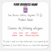 Texas Cottage Food Law Label | Zazzle