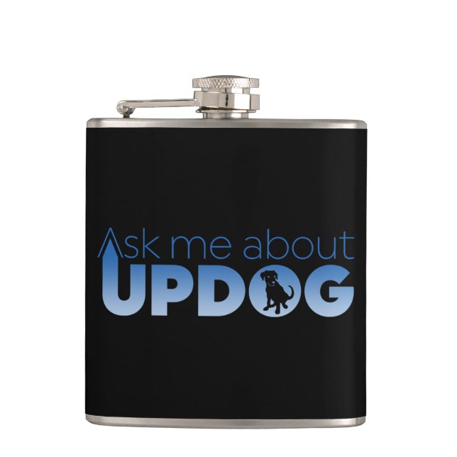 Updog Hip Flask (Front)