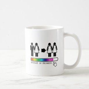 UPGRADE TO LESBIAN COFFEE MUG