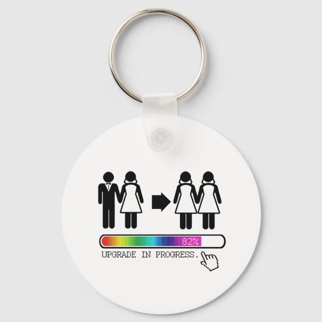 UPGRADE TO LESBIAN KEY RING (Front)