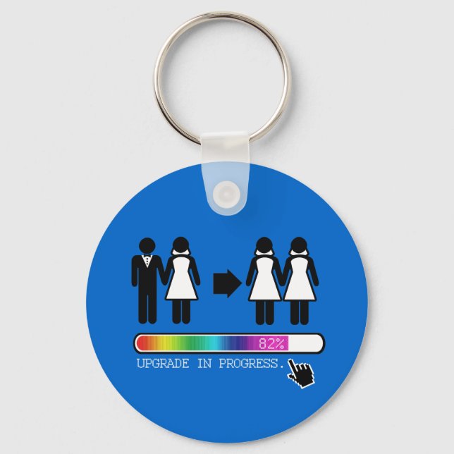 UPGRADE TO LESBIAN KEY RING (Front)
