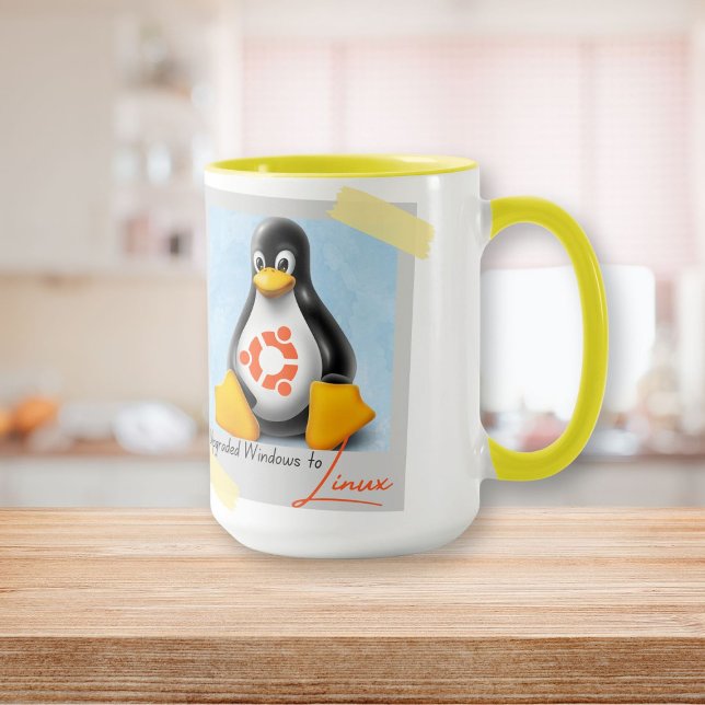 Upgraded Windows Ubuntu Linux Tux Mug (Upgraded Windows Ubuntu Linux Tux Mug)