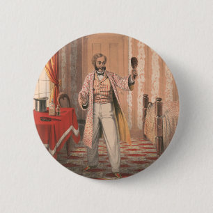 Uphams Hair Dye, Circa 1864 6 Cm Round Badge