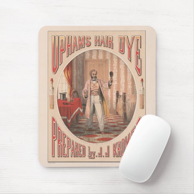 Uphams Hair Dye, Circa 1864 Mouse Pad (With Mouse)