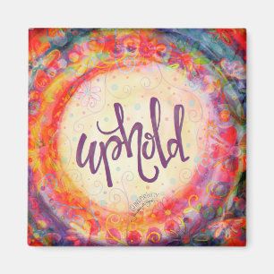Uphold Floral Pretty Hearts Colourful Inspirivity Magnet
