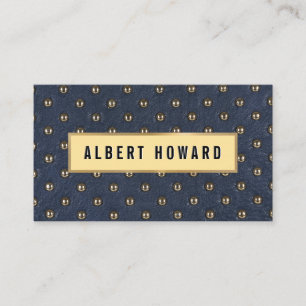Upholstered Leather Business Card
