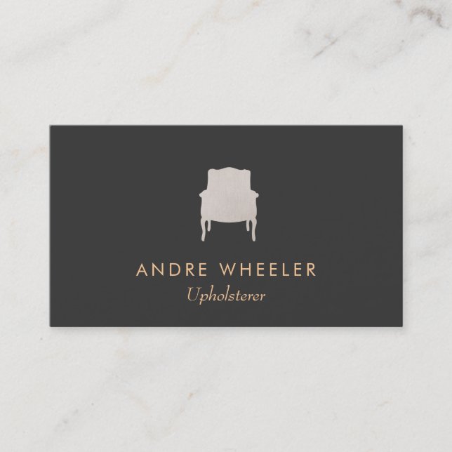 Upholsterer Business Card (Front)