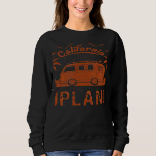 Upland CA California retro vintage surfing beach Sweatshirt