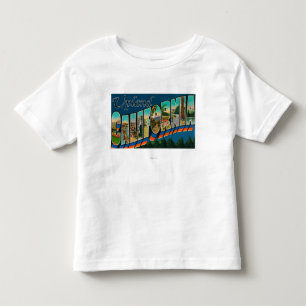 Upland, California - Large Letter Scenes Toddler T-Shirt