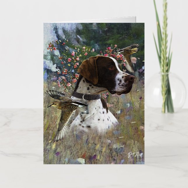 Upland Game Bird Hunting Foil Greeting Card (Front)