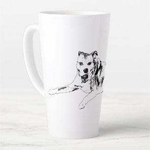Uplifted Grin, Calm Pause Latte Mug