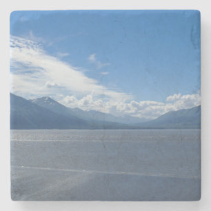 Uplifting Alaska Mountains Stone Coaster