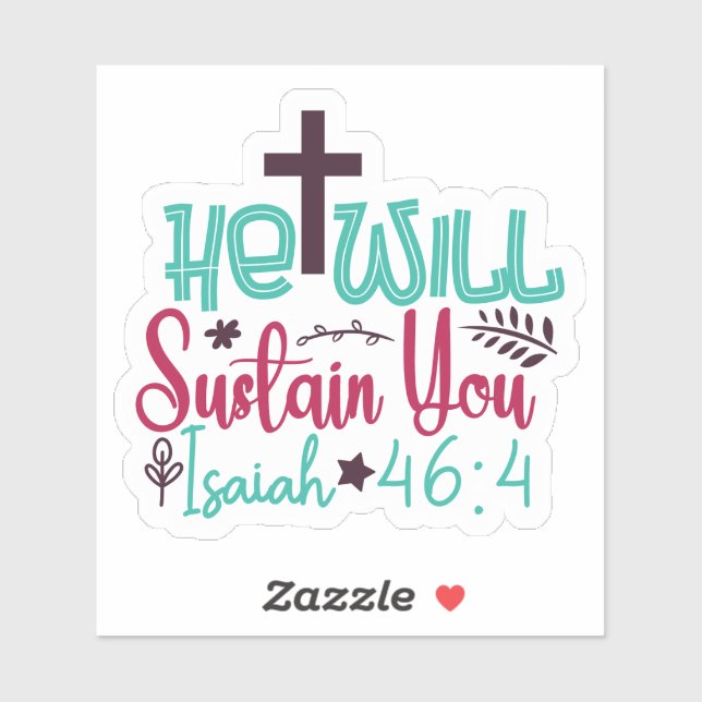 Uplifting Bible Verse Sticker (Sheet)