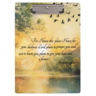 Uplifting Bible Verses Serene Nature Scenes Clipboard