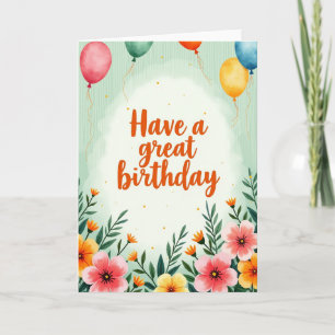 Uplifting Birthday Glowing Card