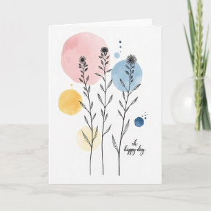 Uplifting Botanical Birthday Card