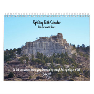 Uplifting Faith Bible Verse Nature Calendar