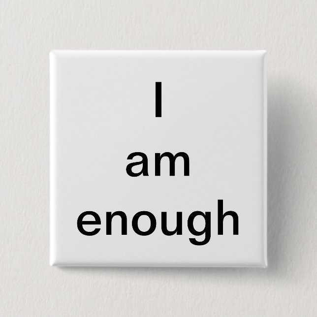 Uplifting magnet 15 cm square badge (Front)