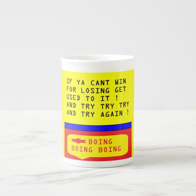 Uplifting message plus design words  bone china mug (Front)