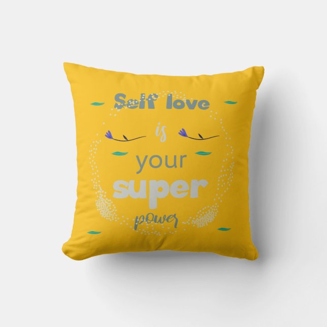 Uplifting Messages for a Confident You  Cushion (Front)