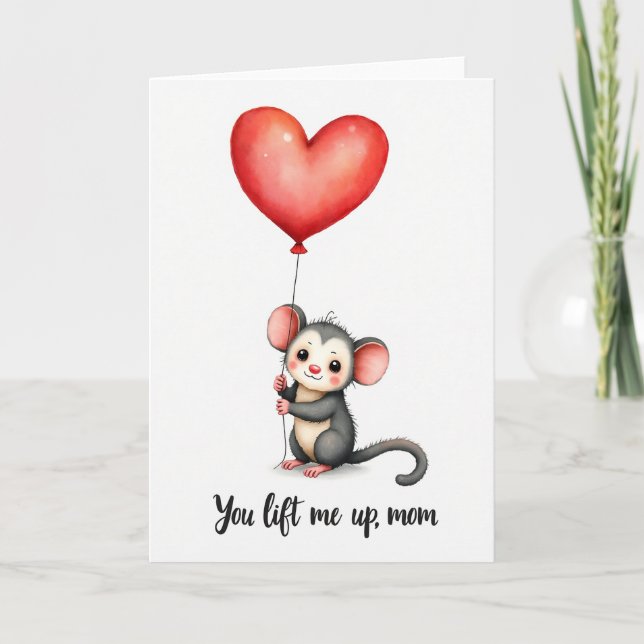 Uplifting Mum Balloon Art Card (Front)