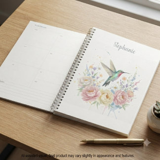 Uplifting Pastel Watercolor Wildflower Meadow Planner