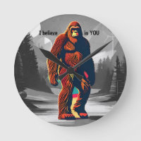 Uplifting Positive Cartoon Bigfoot Believes In You