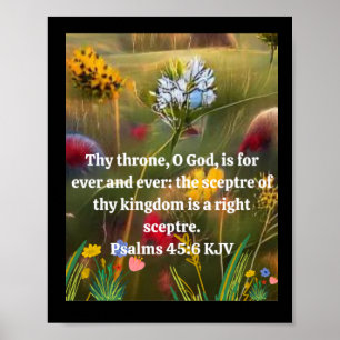 Uplifting Psalms with AI art background Poster