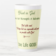 Uplifting Verses Faith Latte Mug