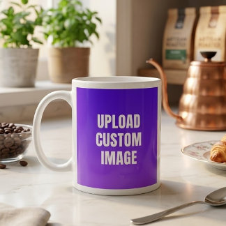Upload 2 Custom Image - Add Your Own To Print On A Coffee Mug
