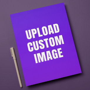 Upload 2 Custom Image - Add Your Own To Print On A Letterhead