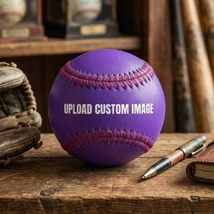 Upload 2 Custom Image - Add Your Own To Print On A Softball