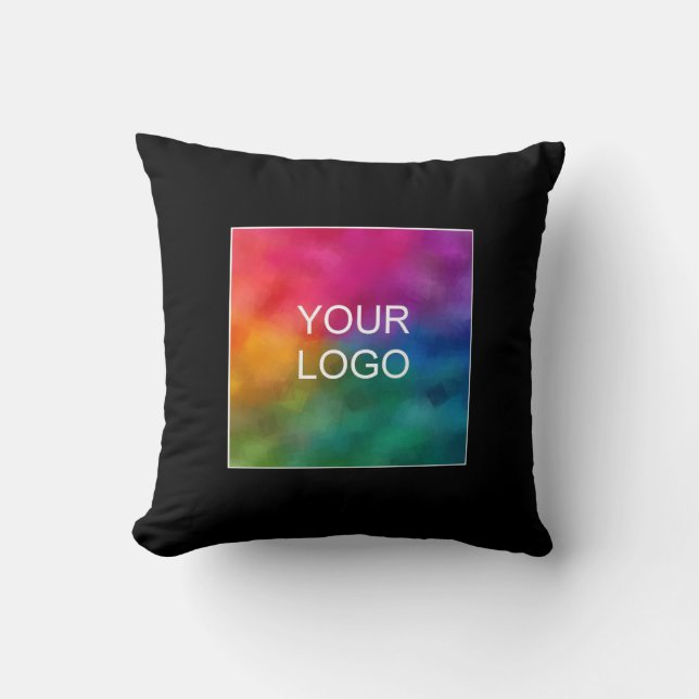 Upload Add Business Logo Customisable Template Cushion (Front)